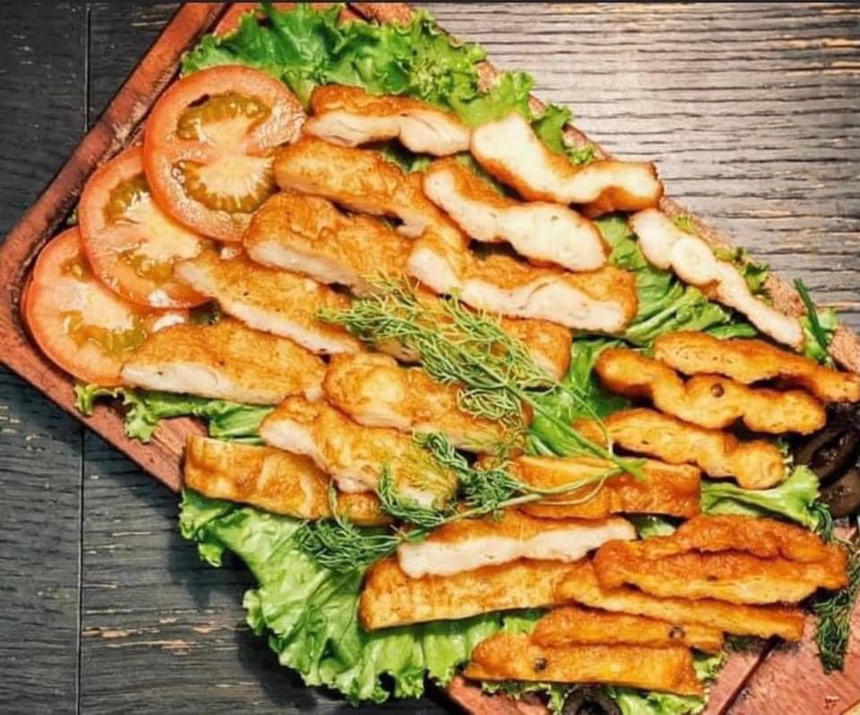 Hand-Pounded Squid Sausage, 500Gr Tray (Delivery to Hcmc)