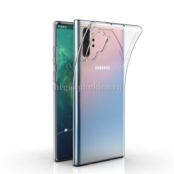 Ốp lưng Samsung Galaxy Note 10 Plus dẻo trong siêu mỏng 0.5 mm