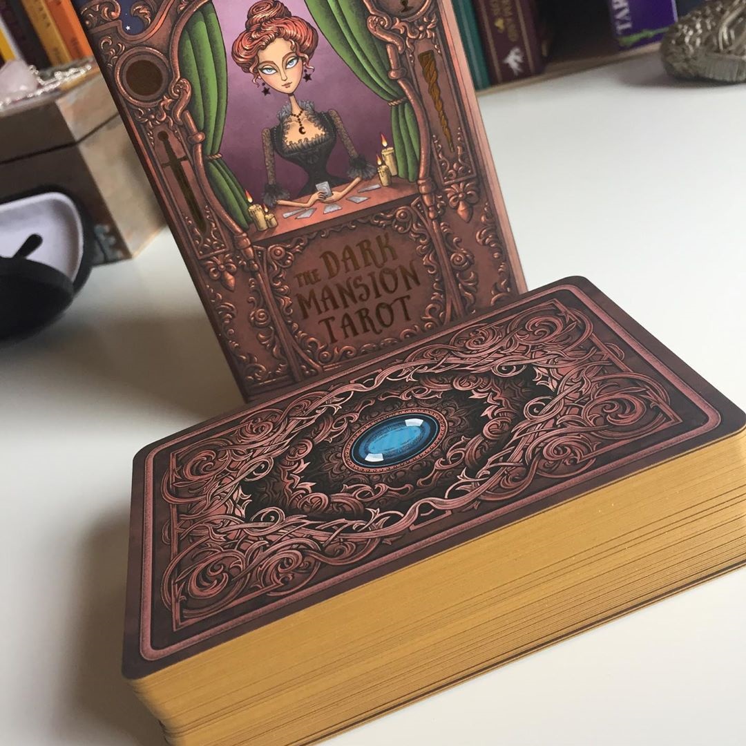 Dark Mansion Tarot 4th Edition Gold Brown