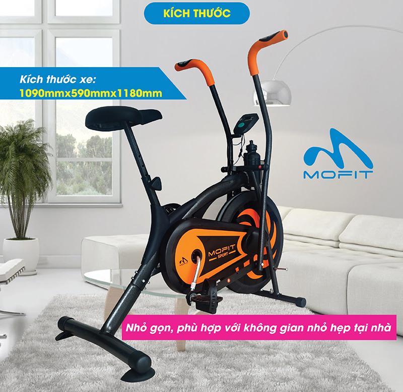 Xe đạp tập MOFIT MO-2060 New 2019 (đen phối cam)