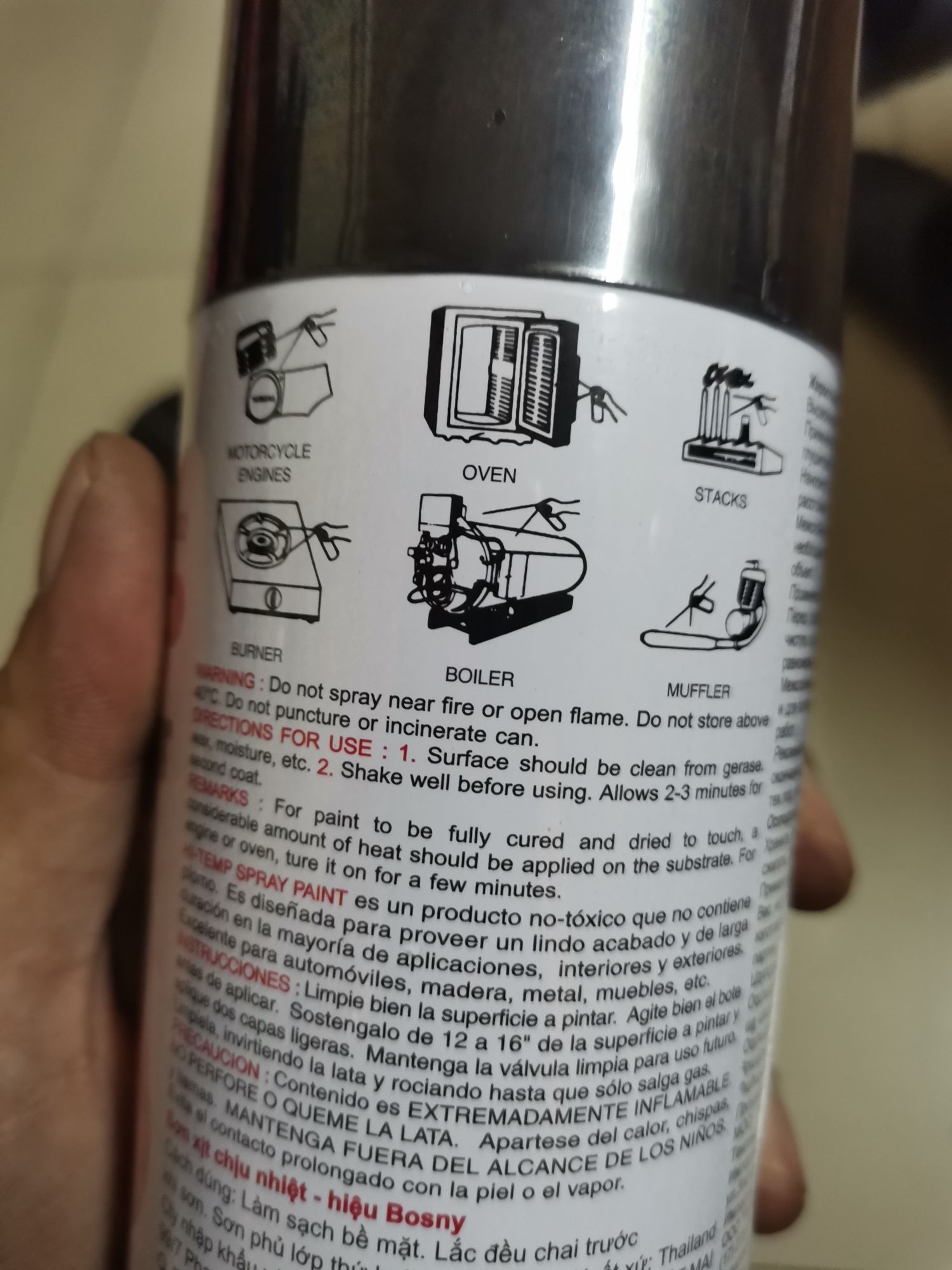 sơn chịu nhiệt độ cao 1200f