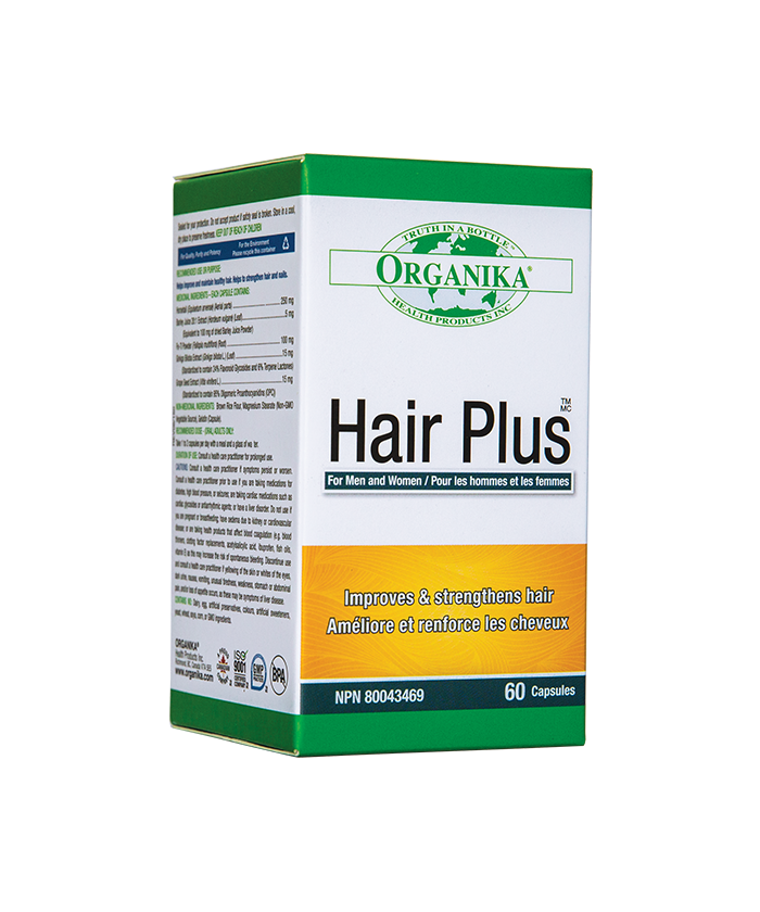(Hộp 60 viên) HAIR PLUS ORGANIKA hỗ trợ tóc mọc tóc kích thích tóc nhanh dài
