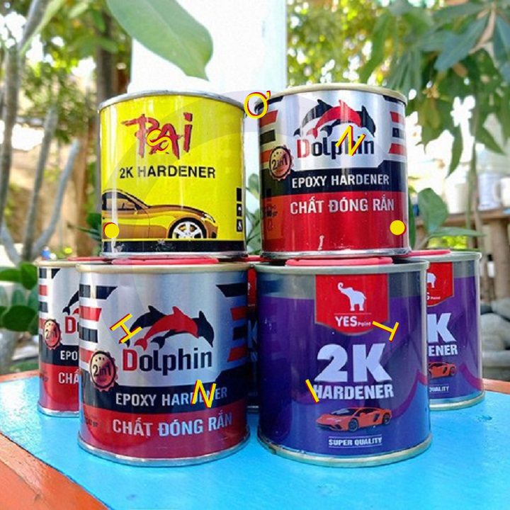 Chất đóng rắn sơn 2 thành phần lon dolphin , yes , rai 200gr - 1 lon