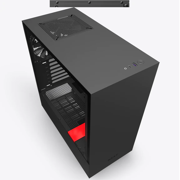 VỎ CASE MÁY TÍNH NZXT H510 MÀU ĐEN ĐỎ