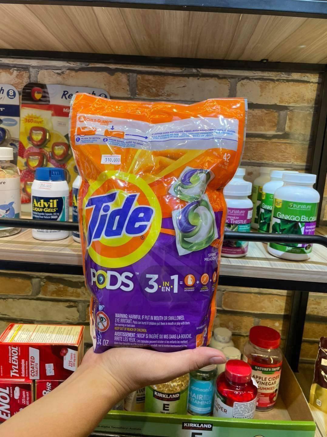 Viên giặt tide pods 39 viên
