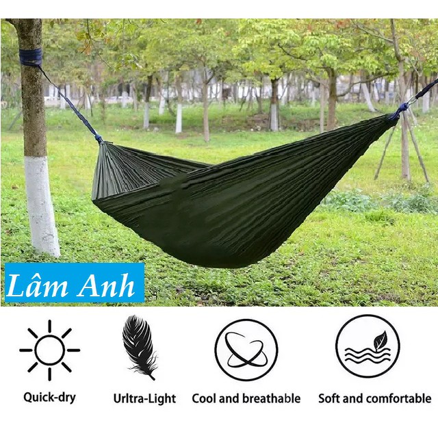Võng Vải Dù 2 Lớp Thái Lan Siêu Dài 2M6, Võng Nằm Ngủ 2 Lớp Mát Lạnh