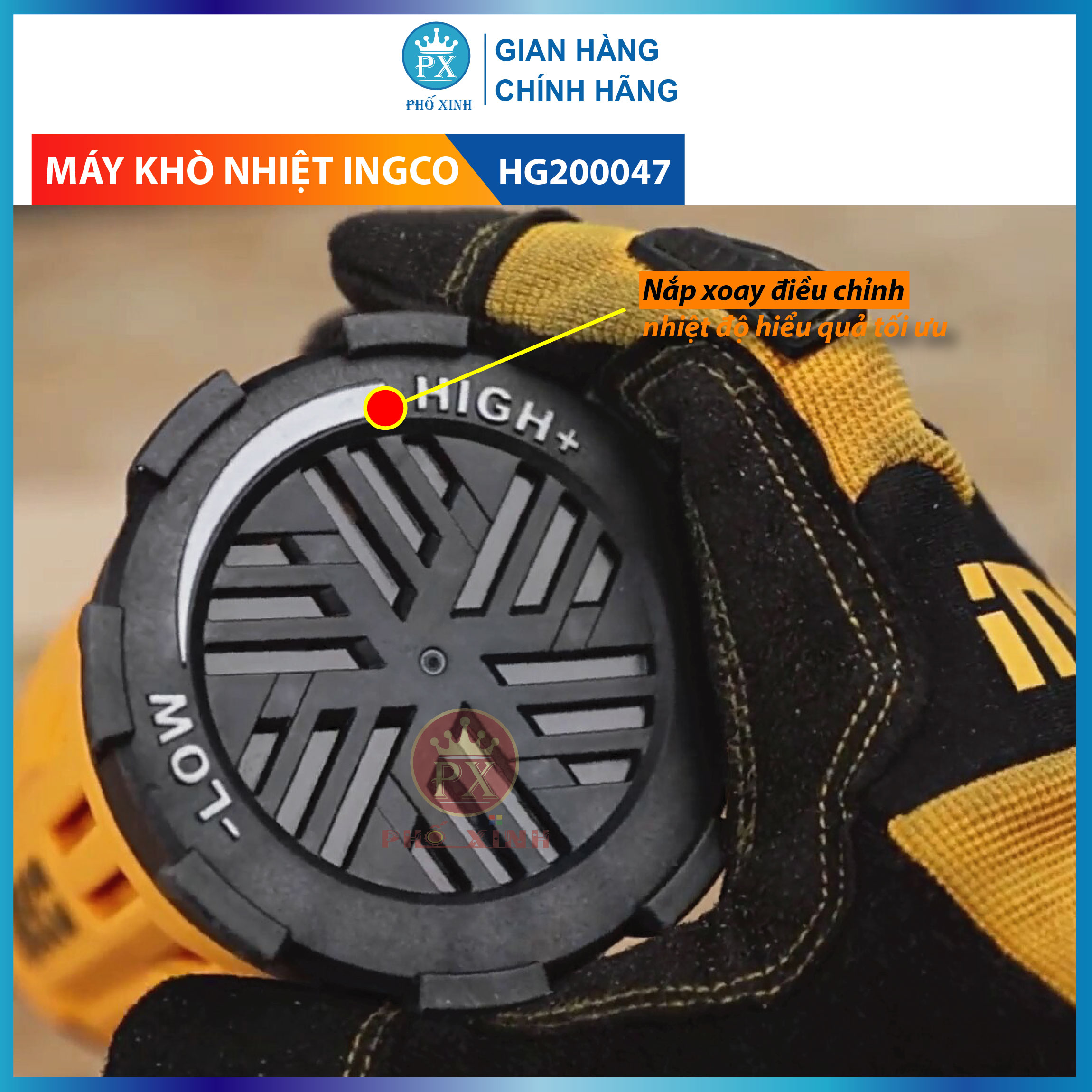 Máy thổi nhiệt INGCO - HG200028-HG200047