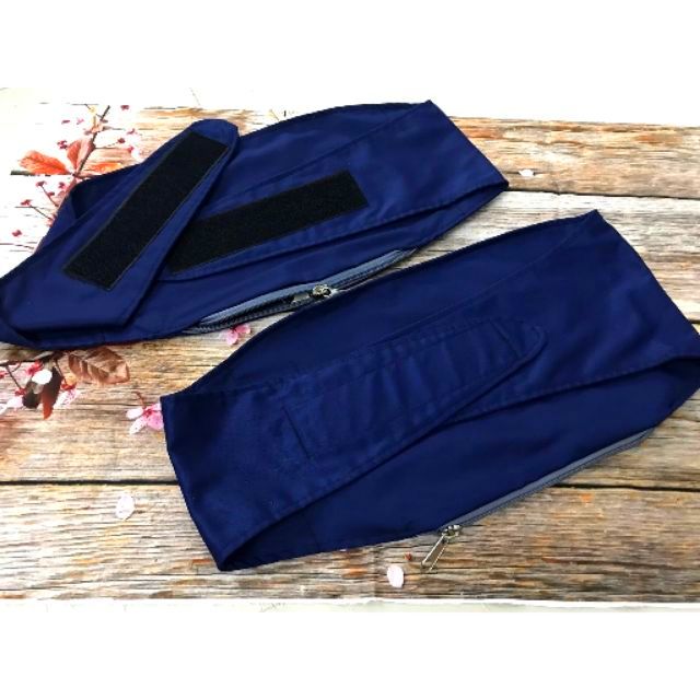 Đai quấn vải KAKI dày muối thảo dược giảm mỡ bụng sau sinh , dùng cho spa