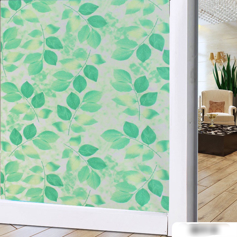[HCM]5M X 45CM decal dán kính mờ - Lá Xanh MS4546