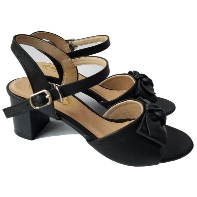 Giày Sandal Cao Gót Nữ Da Bò BIGBEN Cao 5 Phân CG109
