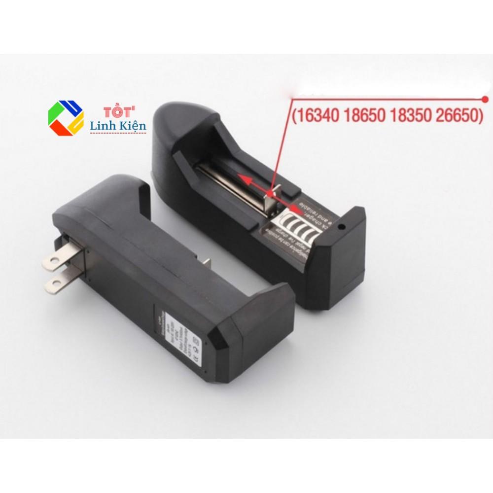 Bộ sạc 1 cell pin lithium lion 18650 3.7v