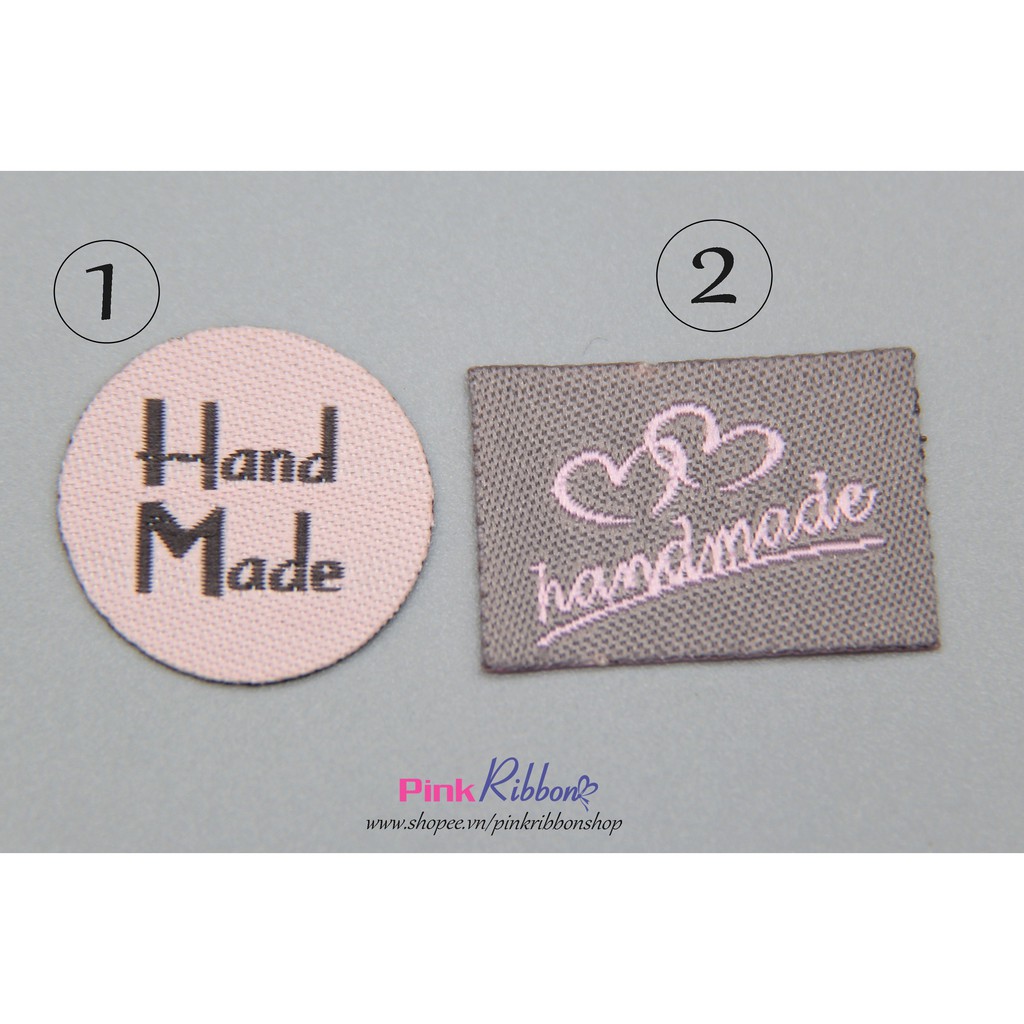 Mác Handmade Tròn-Hồng