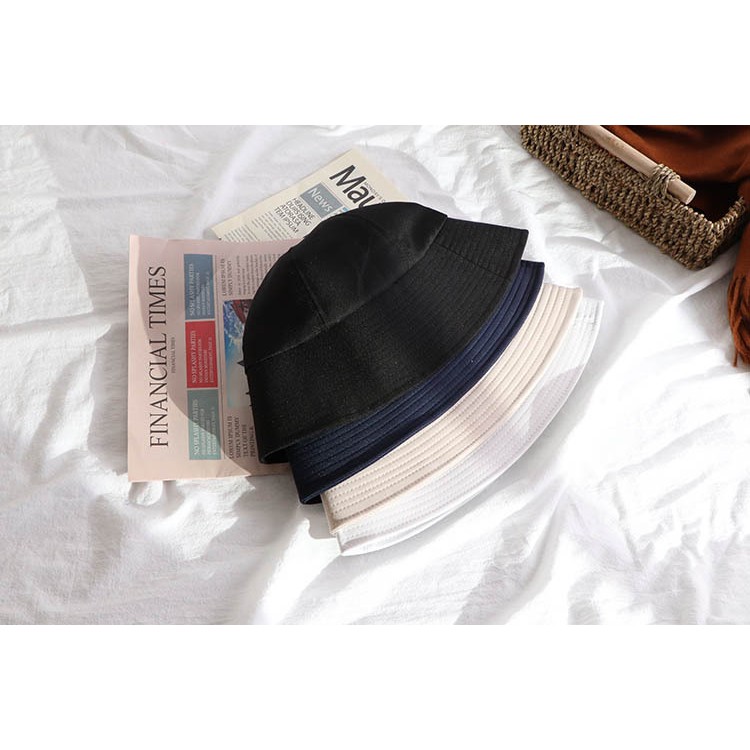 Nón Bucket Sụp - Mũ Bucket Vành Cụp Trơn Basic