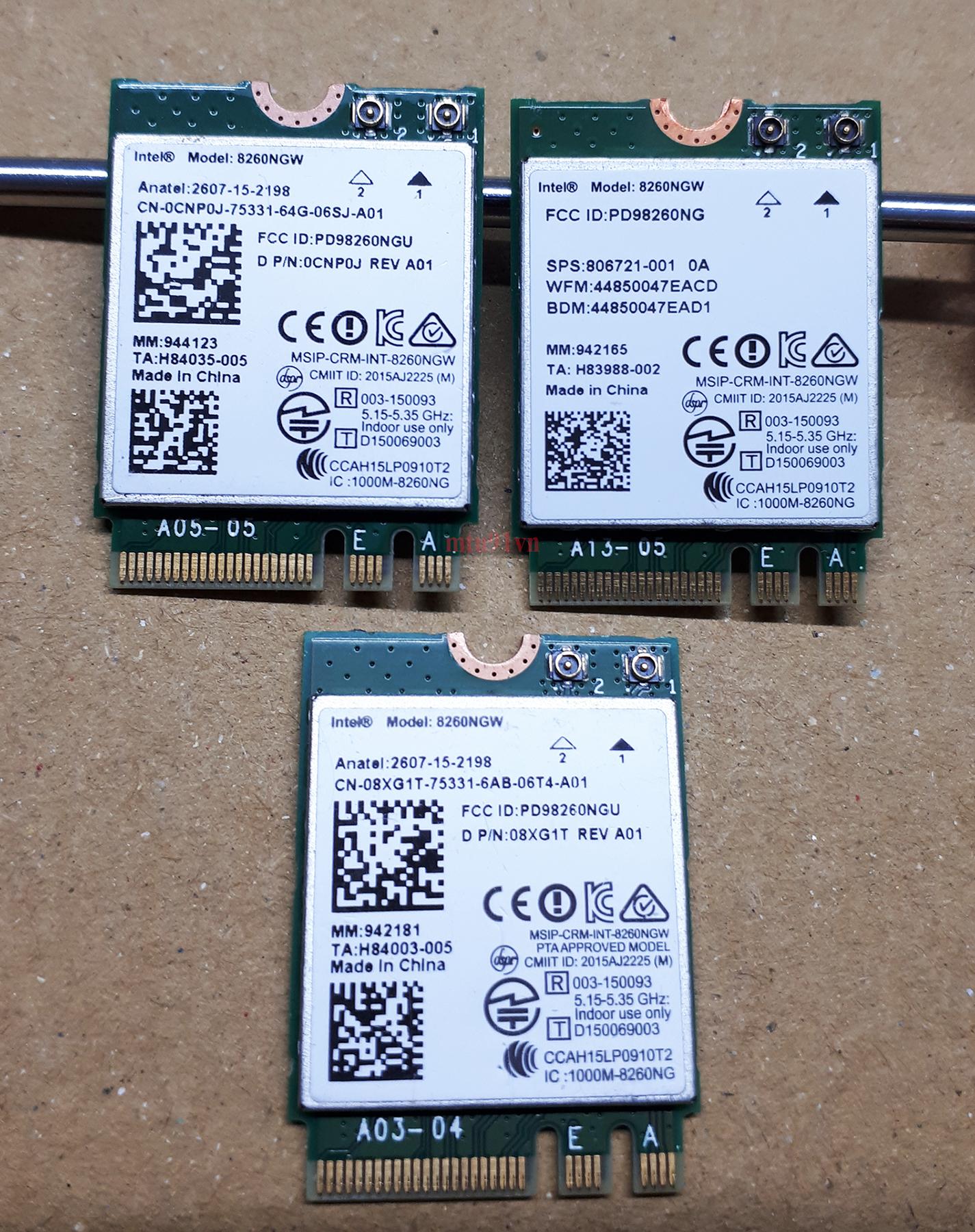 Card WiFi Laptop Intel 8260 NGW chuẩn AC có Blueooth (intel 8260ac)