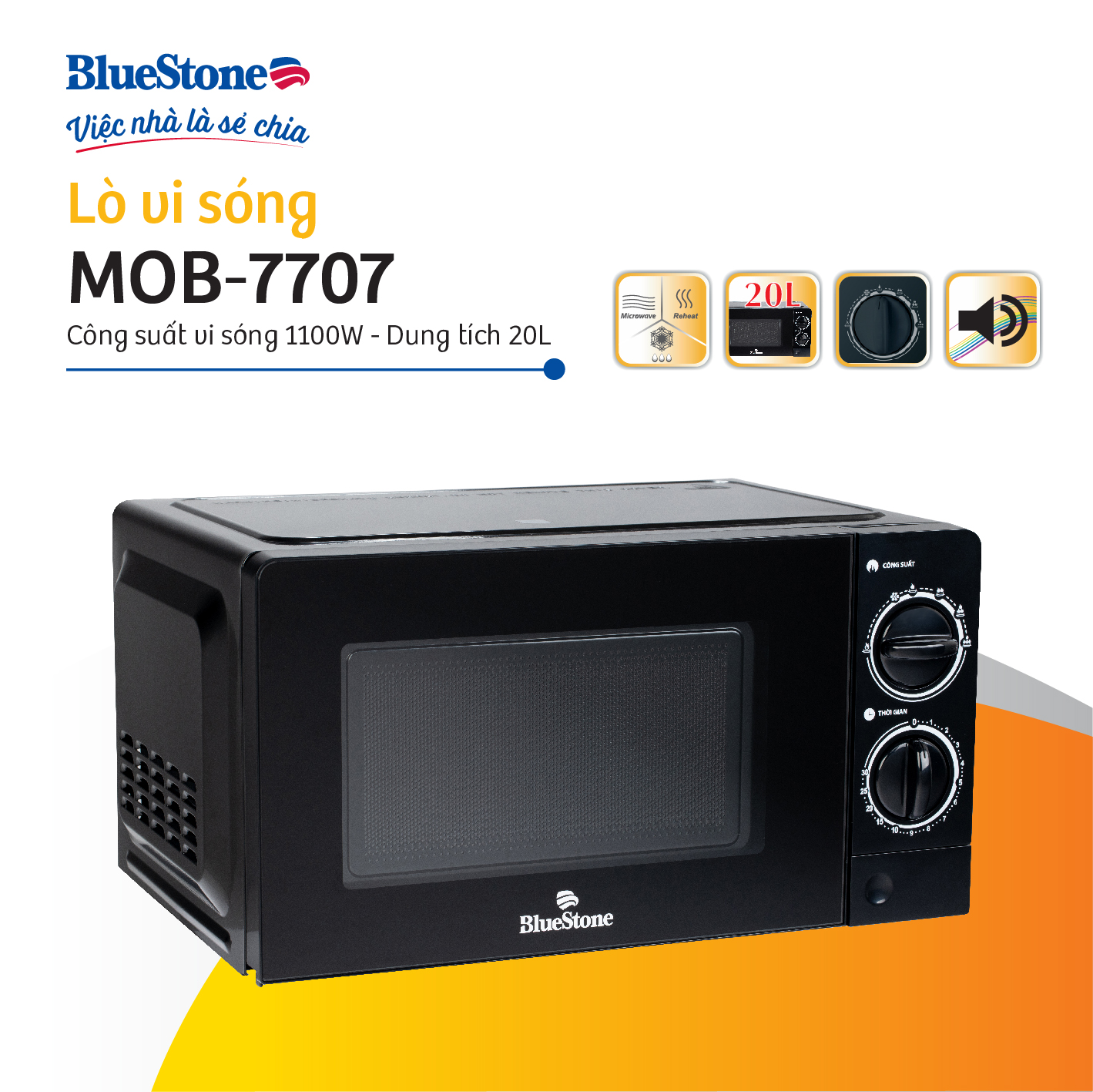 Lò vi sóng Bluestone MOB-7707