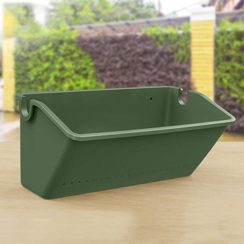 Bengzhar Chậu hoa treo tường cây ngoài trời trong vườn Chậu treo tường màu xanh lá cây dọc