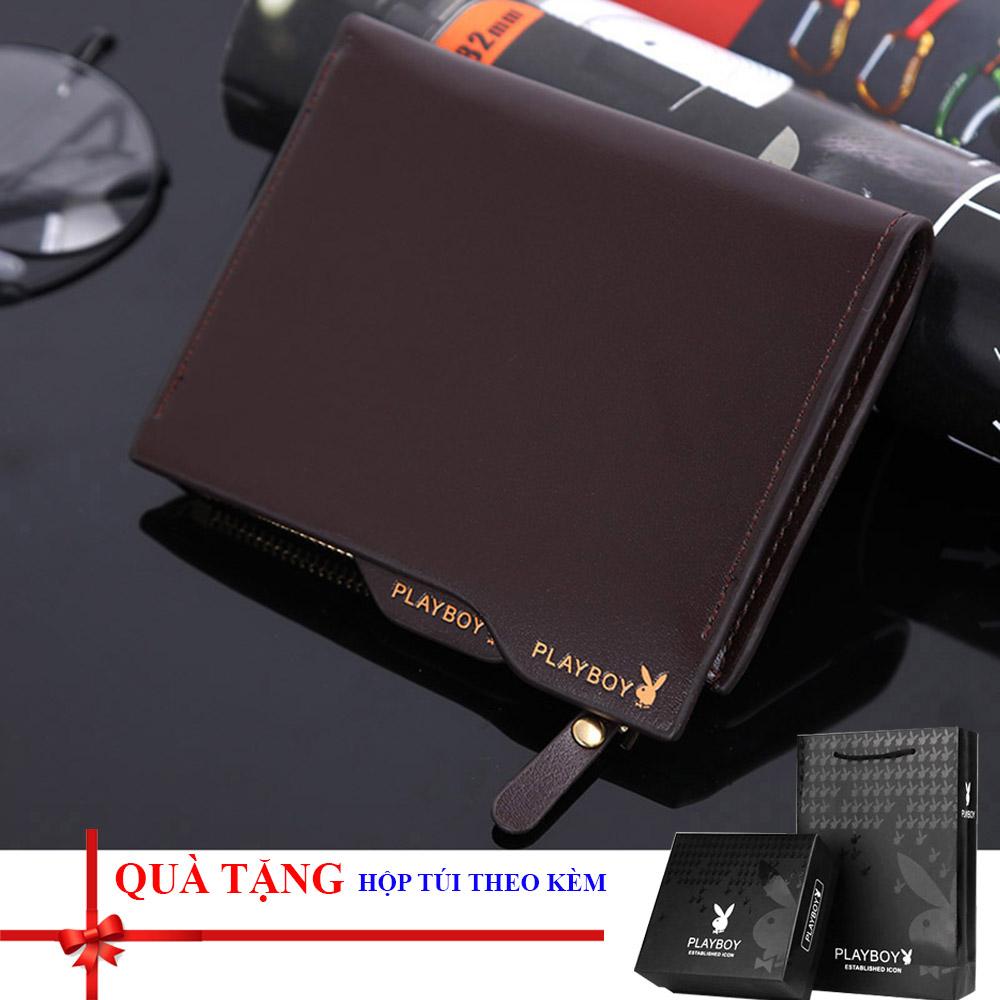 Bộ quà tặng ví / bóp da nam cao cấp, full túi hộp (loại ví đứng)