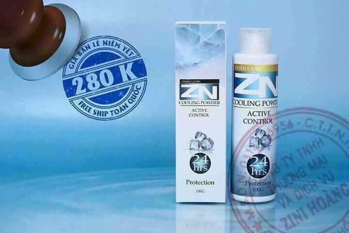 Phấn Lạnh ZN khử mùi cơ thể 100g