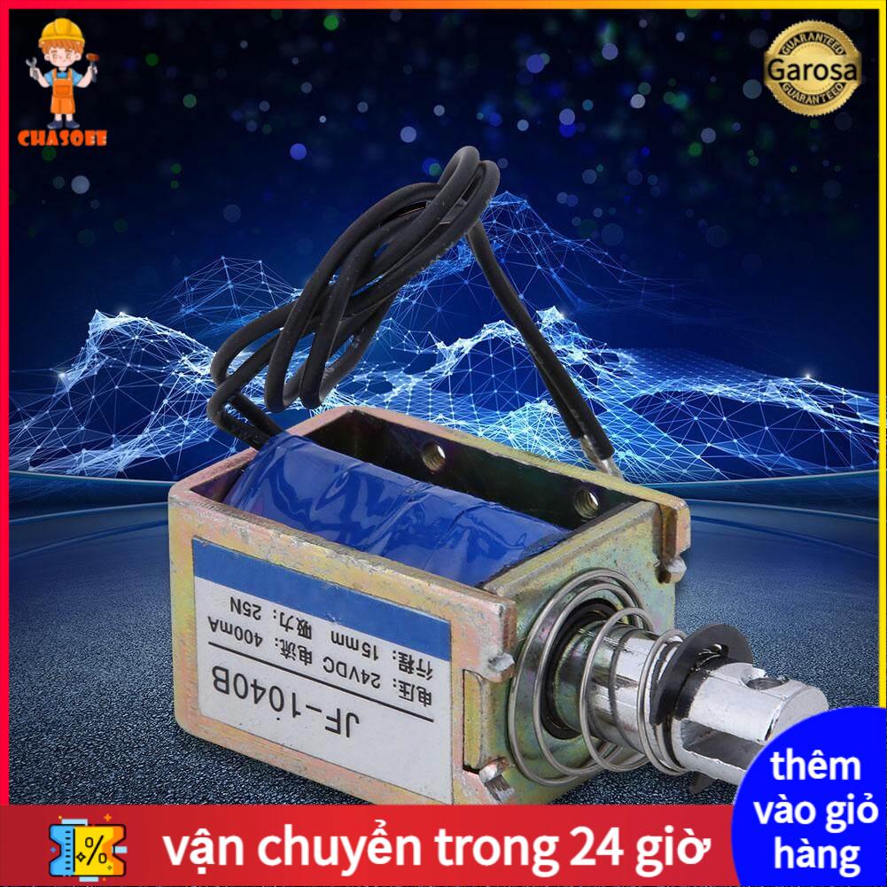 chasoee JF-1040B 25N 24V DC Electromagnet Push-Pull Type Solenoid Electromagnet 15mm Stroke