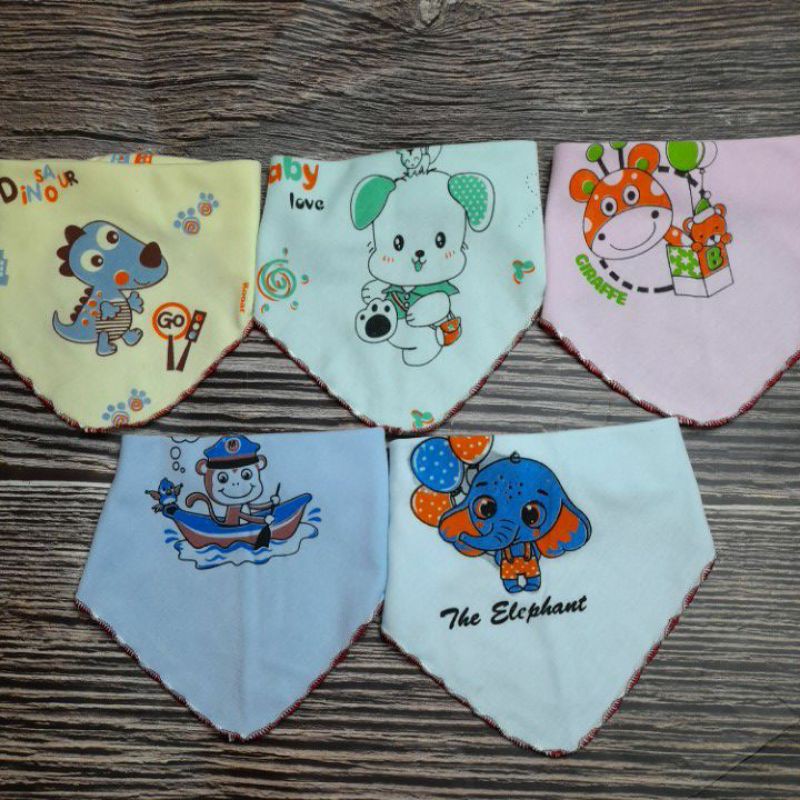 Yếm Tam Giác 2 Lớp Cotton Cho Bé