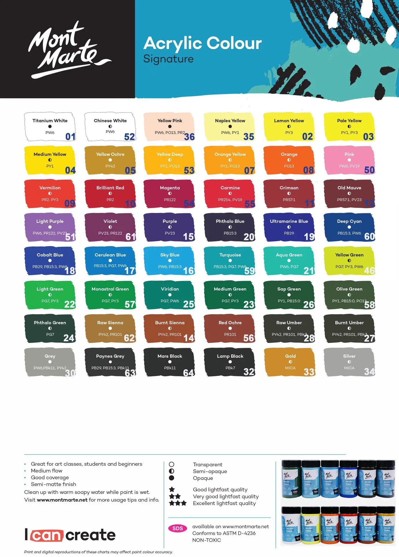 Màu acrylic Mont Marte 100ml