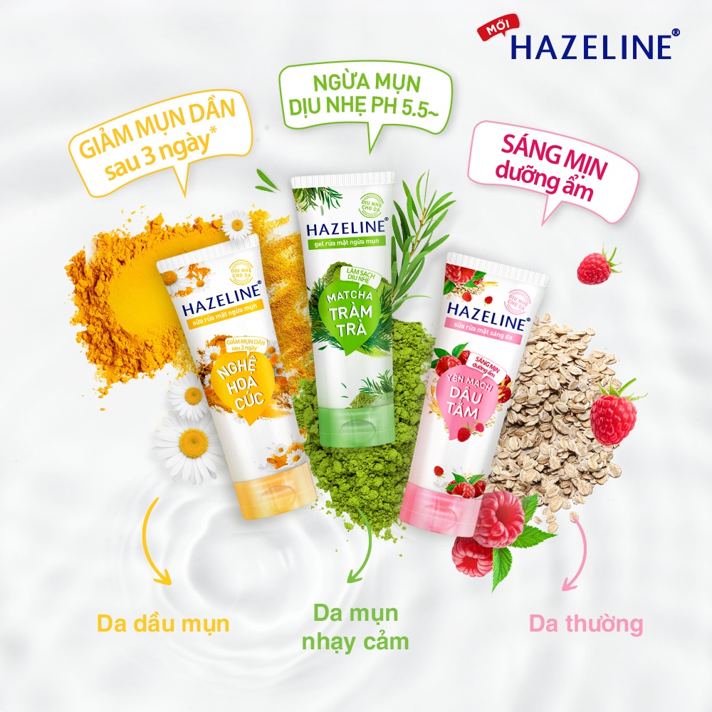 Hazeline sữa rửa mặt 100g