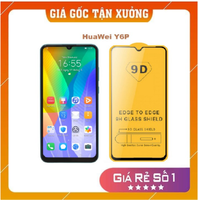Kính cường lực cho huawei y6p không có google 2020 full màn hình hót