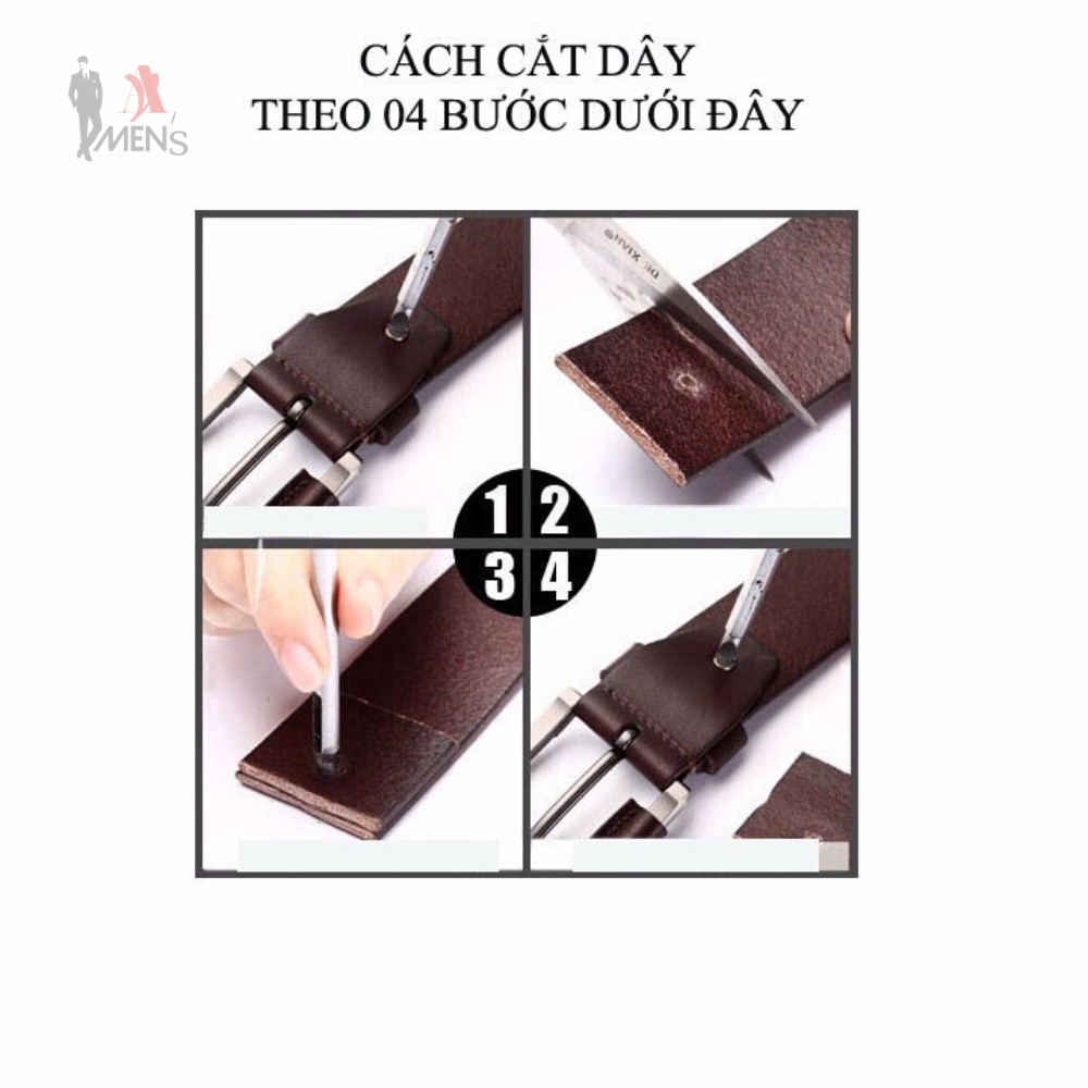 [ TẶNG VÍ DA ] Thắt lưng nam Cao Cấp da thật