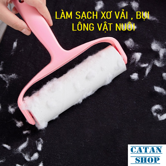 Cuộn lõi lăn bụi quần áo, lông thú, ga giường - lõi dự phòng thay thế 60 tờ sử dụng cho cây lăn bụi 10cm