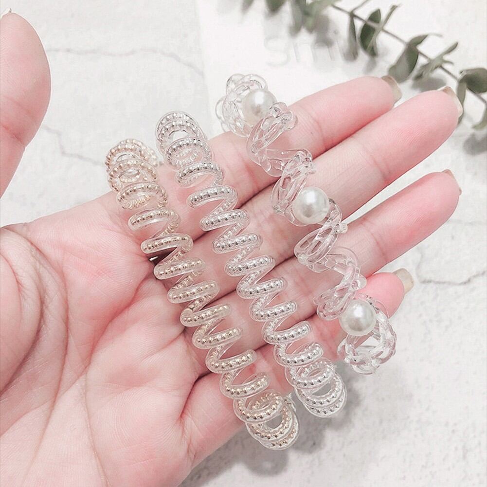 Dây Cột Tó Lò Xo Đính Hạt - Trâm Bella