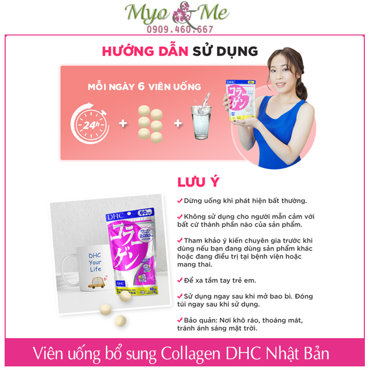Viên uống bổ sung Collagen DHC Nhật Bản