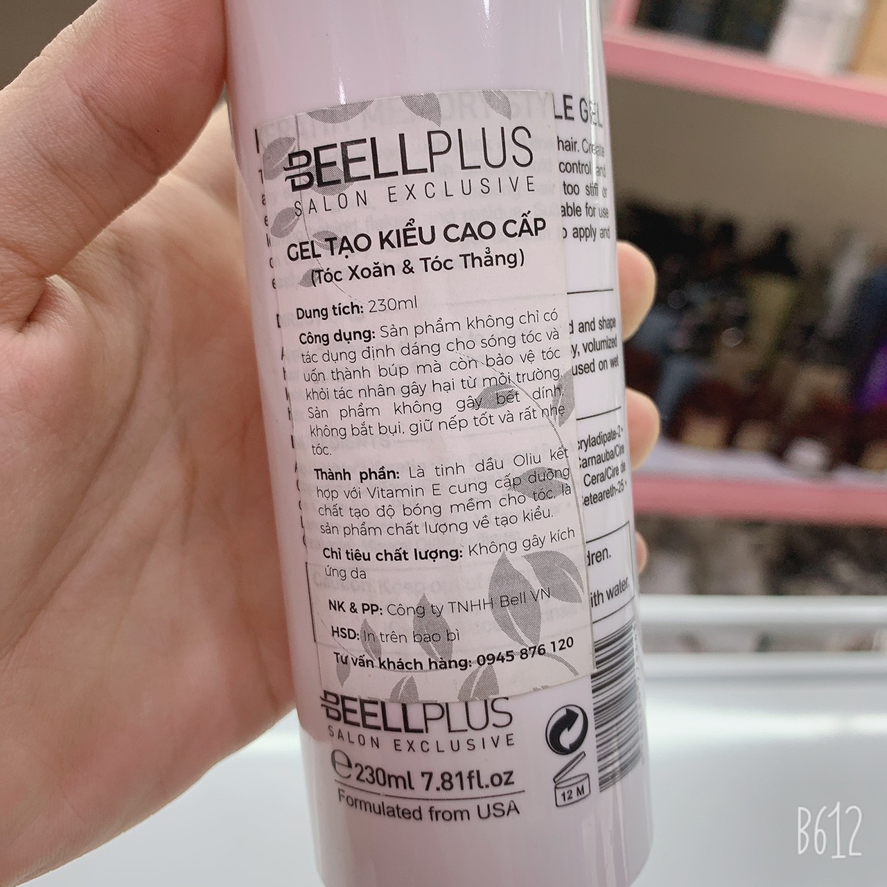 Gel Tạo Kiểu Tóc Beell Plus Keratin Memory Style 230ML