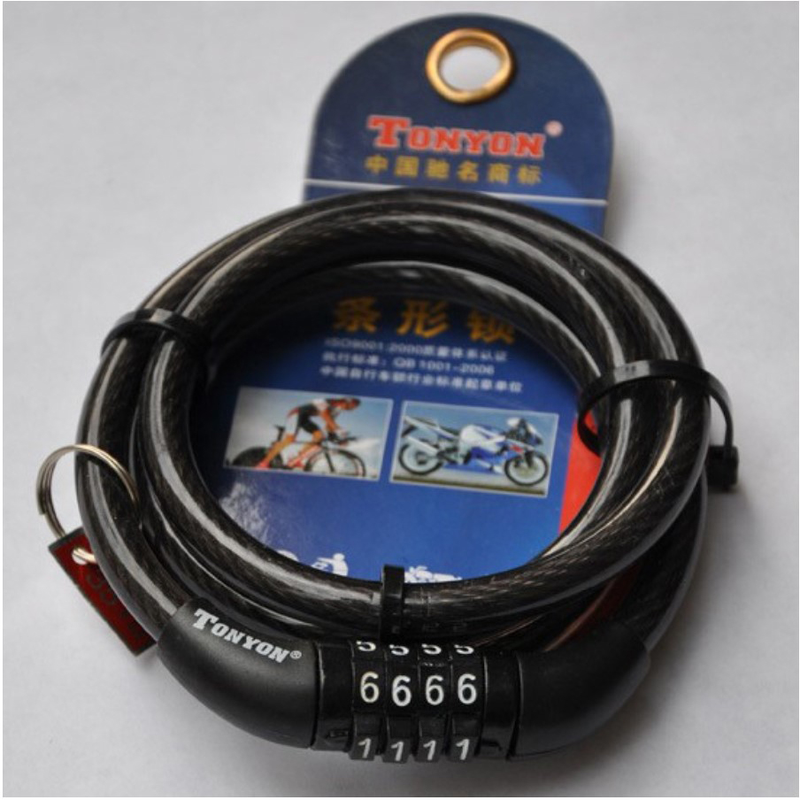 KHÓA 4 SỐ TONYON TY-532 - KHÓA SỐ XE ĐẠP