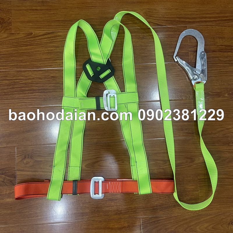 Dây an toàn kiểu bán thân dây một móc sắt dây bẹ