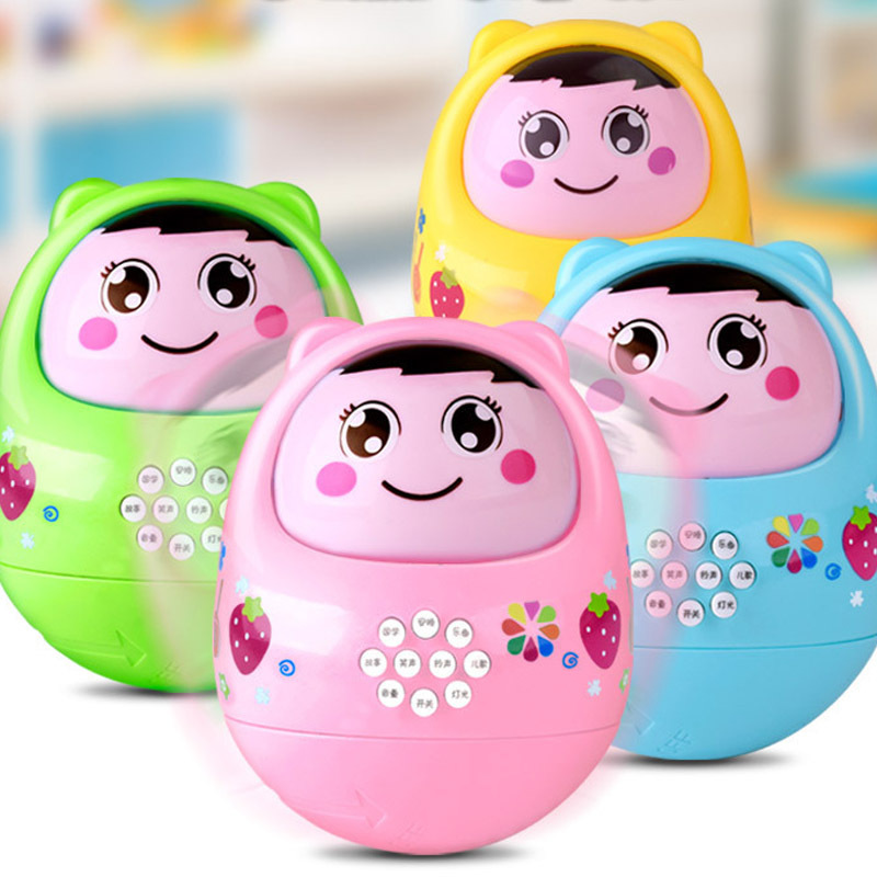 Đồ chơi lật đật Tumber dễ thương cho bé - có đèn phát nhạc