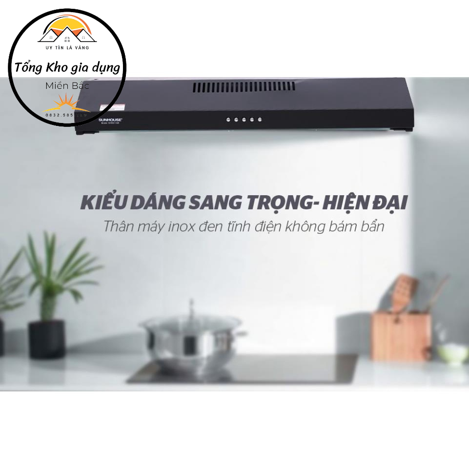 [Miễn phí vận chuyển] Máy hút mùi Sunhouse SHB6118B
