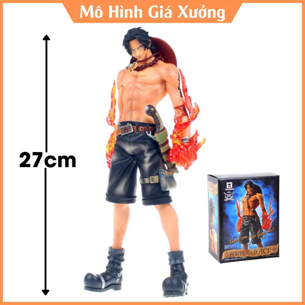 [Hoàn Tiền 10%]Mô Hình Ace Grandista tay lửa Cao 27cm - Hoả Quyền Portgas. D. Ace - Figure tượng Gol. D. Ace One Piece