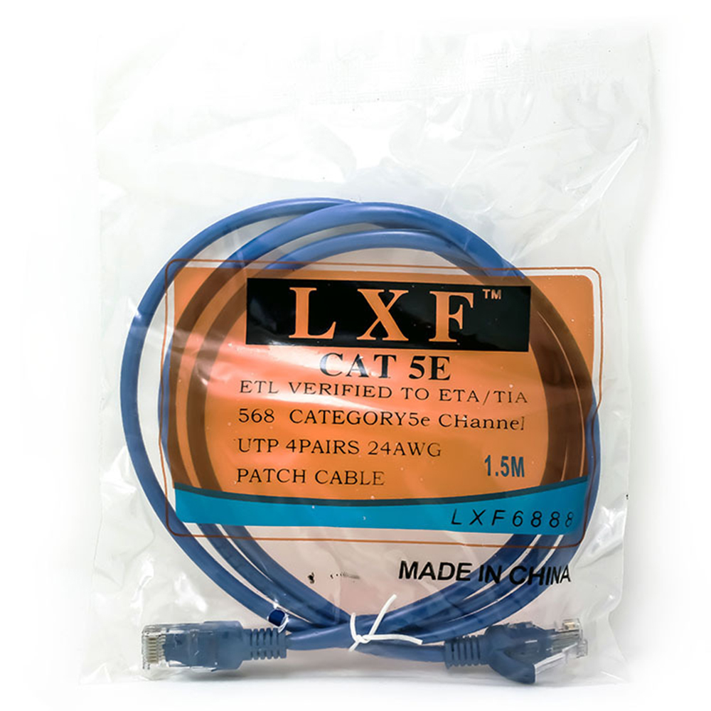 Cáp Mạng 2 Đầu Bấm Sẵn LXF Tốc Độ CAT 5E Đúc 2 Đầu