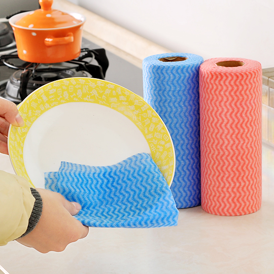 [ ĐƯỢC CHỌN MÀU ] Cuộn Giấy Vải Lau Đa Năng. Vải Không Dệt ( 50 Tờ/Cuộn) kích thước 20x30 cm