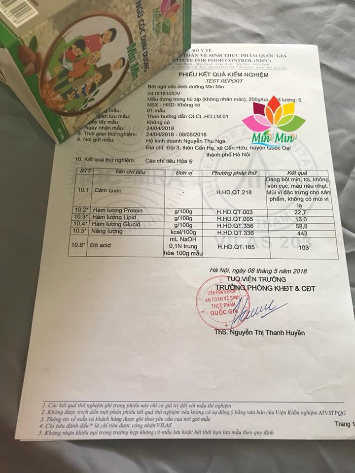 Ngũ Cốc Lợi Sữa - Bột Ngũ Cốc MINMIN 18 Loại Hạt