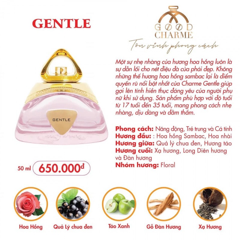 Nước hoa Gentle 50ml