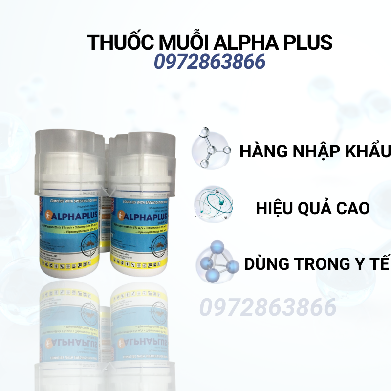Thuốc diệt muỗi không mùi ALPHAPLUS SUPASE (100ML)