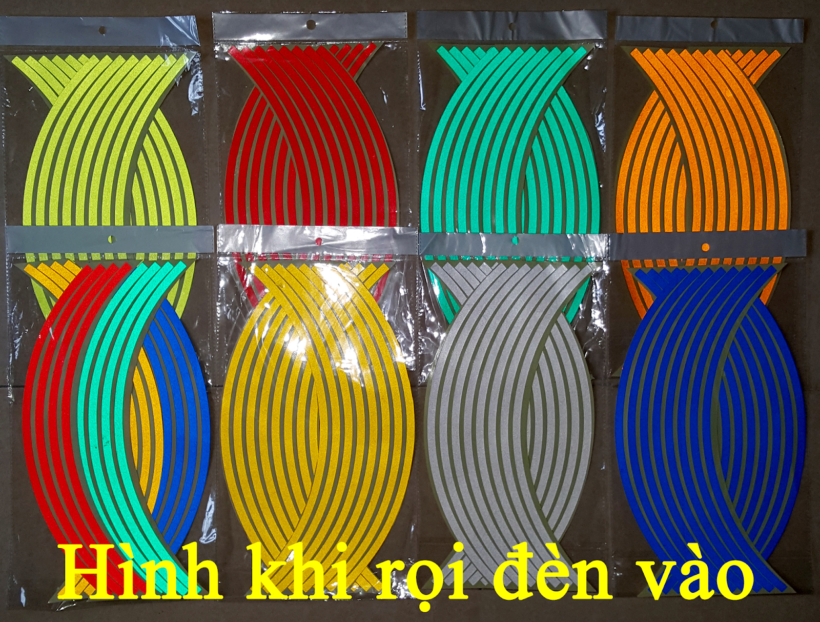 Bộ dán phản quang vành xe