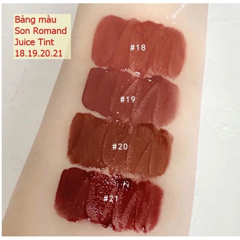 [FREE SHIP] Son Romand Juicy Lasting Tint 2020
