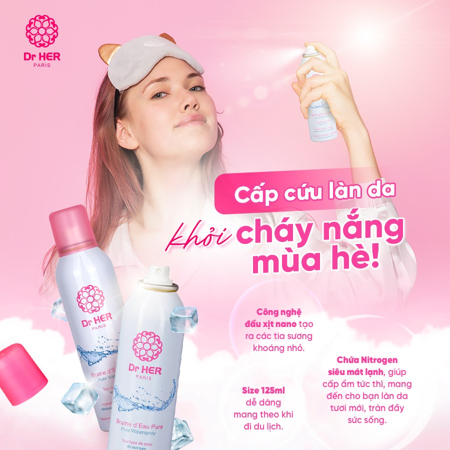 Xịt khoáng Pháp Dr HER_400ML