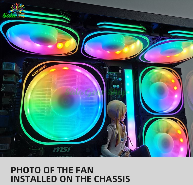 [HCM]Quạt Tản Nhiệt RGB Coolmoon U1