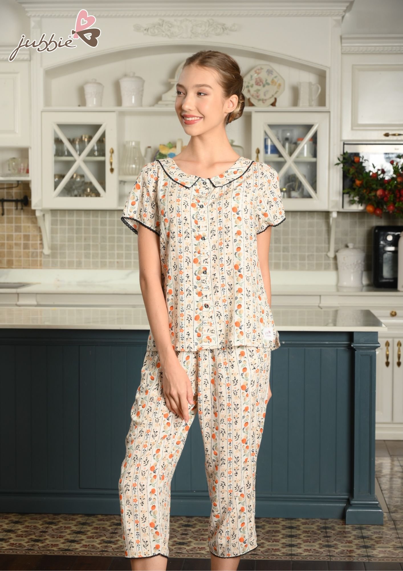 Bộ lửng cổ lá sen mặc nhà Jubbie 32471