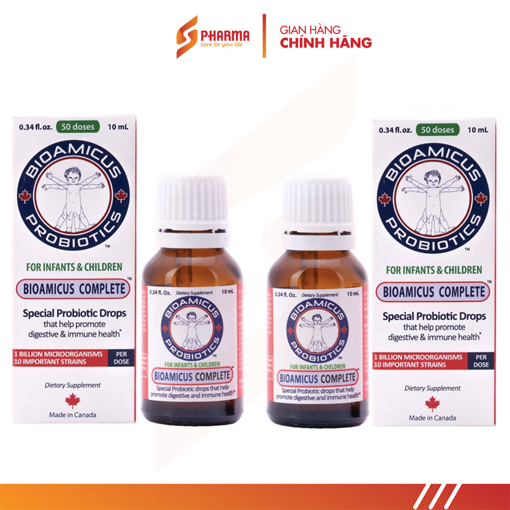 Men vi sinh 10 chủng bioamicus complete 10ml – canada