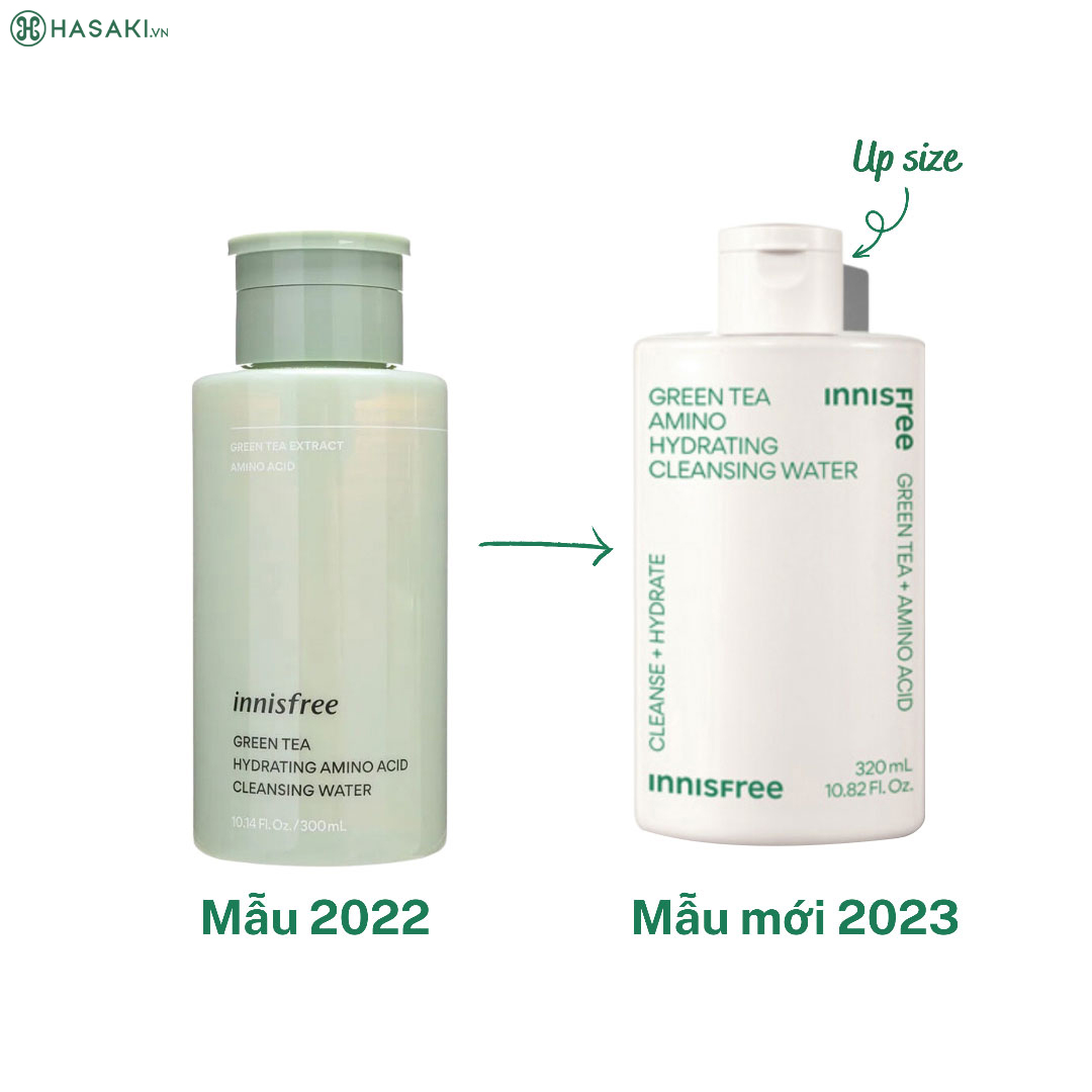 Nước tẩy trang trà xanh Innisfree Green Tea Amini Hydrating Cleansing Water 320ml