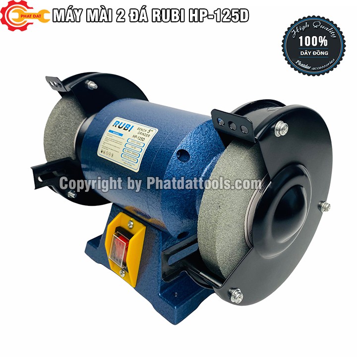 Máy Mài Hai Đá  RUBI HP-125D máy mài 2 đã mini